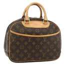 LOUIS VUITTON Monogram Trouville Hand Bag M42228 LV Auth 177273A-1