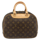 LOUIS VUITTON Monogram Trouville Hand Bag M42228 LV Auth 177273A-2