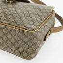CELINE Macadam Canvas Shoulder Bag PVC Beige Gold Auth 177275A-10