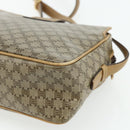 CELINE Macadam Canvas Shoulder Bag PVC Beige Gold Auth 177275A-12