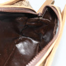 CELINE Macadam Canvas Shoulder Bag PVC Beige Gold Auth 177275A-18