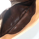 CELINE Macadam Canvas Shoulder Bag PVC Beige Gold Auth 177275A-22