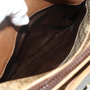 CELINE Macadam Canvas Shoulder Bag PVC Beige Gold Auth 177275A-23