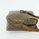 CELINE Macadam Canvas Shoulder Bag PVC Beige Gold Auth 177275A-5