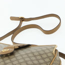 CELINE Macadam Canvas Shoulder Bag PVC Beige Gold Auth 177275A-8