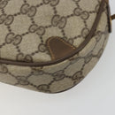 GUCCI GG Supreme Web Sherry Line Bag PVC Beige Gold 89 02 066 Auth 177279-10