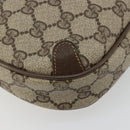 GUCCI GG Supreme Web Sherry Line Bag PVC Beige Gold 89 02 066 Auth 177279-13