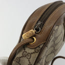GUCCI GG Supreme Web Sherry Line Bag PVC Beige Gold 89 02 066 Auth 177279-15