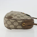 GUCCI GG Supreme Web Sherry Line Bag PVC Beige Gold 89 02 066 Auth 177279-4
