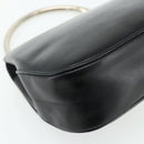 GUCCI Hand Bag Leather Black Auth 177281A-13
