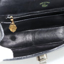 GUCCI Hand Bag Leather Black Auth 177281A-16
