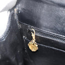 GUCCI Hand Bag Leather Black Auth 177281A-19