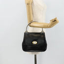 GUCCI Hand Bag Leather Black Auth 177281A-24