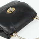GUCCI Hand Bag Leather Black Auth 177281A-6