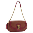 LOUIS VUITTON Trapezi Art Deco Baguette Bag Leather Pink LV Auth 177283V-1