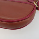 LOUIS VUITTON Trapezi Art Deco Baguette Bag Leather Pink LV Auth 177283V-16