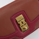 LOUIS VUITTON Trapezi Art Deco Baguette Bag Leather Pink LV Auth 177283V-18