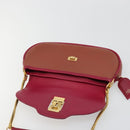 LOUIS VUITTON Trapezi Art Deco Baguette Bag Leather Pink LV Auth 177283V-10