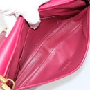 LOUIS VUITTON Trapezi Art Deco Baguette Bag Leather Pink LV Auth 177283V-11