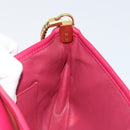 LOUIS VUITTON Trapezi Art Deco Baguette Bag Leather Pink LV Auth 177283V-20