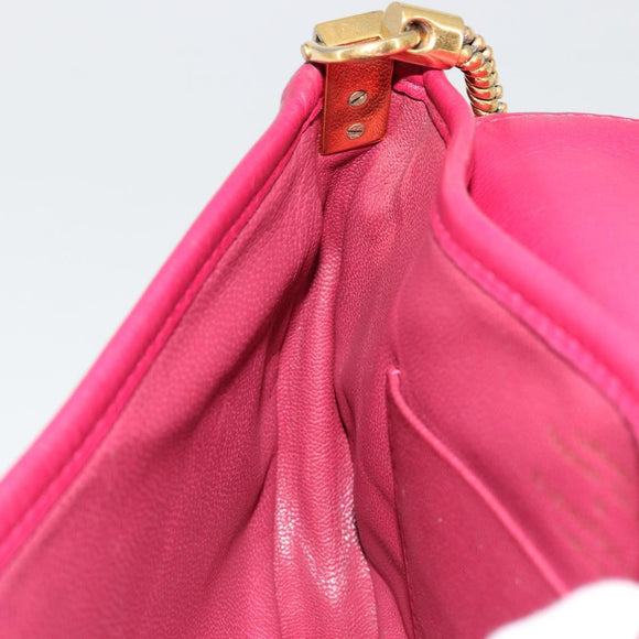 LOUIS VUITTON Trapezi Art Deco Baguette Bag Leather Pink LV Auth 177283V