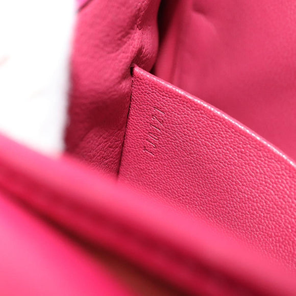 LOUIS VUITTON Trapezi Art Deco Baguette Bag Leather Pink LV Auth 177283V