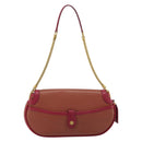 LOUIS VUITTON Trapezi Art Deco Baguette Bag Leather Pink LV Auth 177283V-2