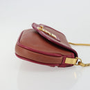 LOUIS VUITTON Trapezi Art Deco Baguette Bag Leather Pink LV Auth 177283V-3