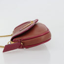 LOUIS VUITTON Trapezi Art Deco Baguette Bag Leather Pink LV Auth 177283V-4