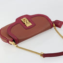 LOUIS VUITTON Trapezi Art Deco Baguette Bag Leather Pink LV Auth 177283V-6