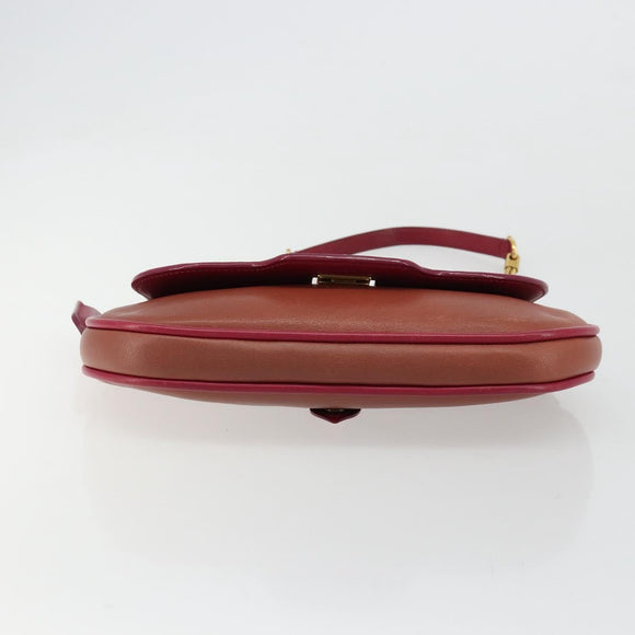 LOUIS VUITTON Trapezi Art Deco Baguette Bag Leather Pink LV Auth 177283V