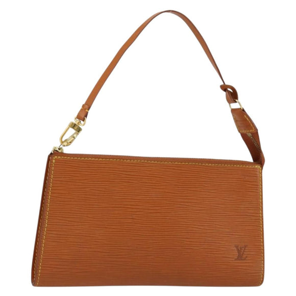 LOUIS VUITTON Epi Pochette Accessoires Pouch Zipangu Gold M52948 LV Auth 177285