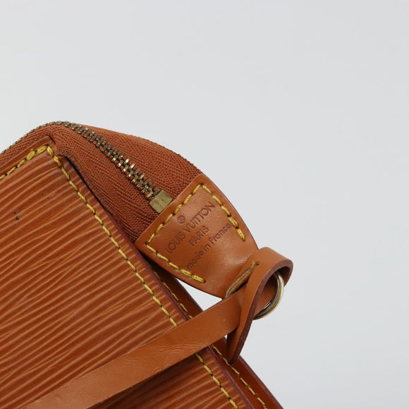 LOUIS VUITTON Epi Pochette Accessoires Pouch Zipangu Gold M52948 LV Auth 177285