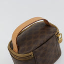 CELINE Macadam Canvas Hand pouch Hand Bag PVC Leather Brown Gold Auth 177287A-6