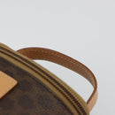 CELINE Macadam Canvas Hand pouch Hand Bag PVC Leather Brown Gold Auth 177287A-8