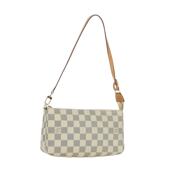 LOUIS VUITTON Damier Azur Pochette Accessoires Pouch N41207 LV Auth 177288V
