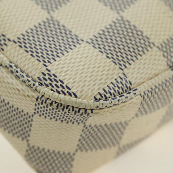 LOUIS VUITTON Damier Azur Pochette Accessoires Pouch N41207 LV Auth 177288V