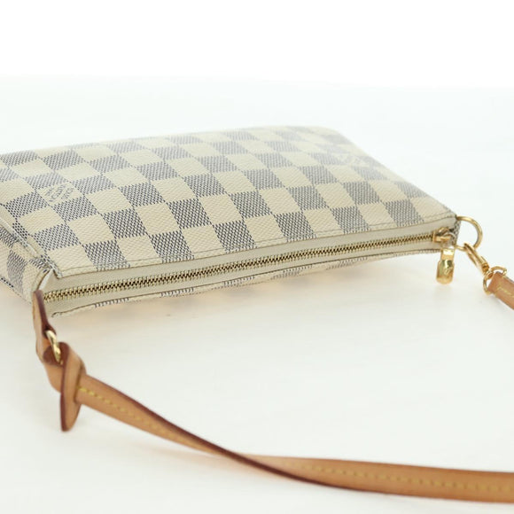 LOUIS VUITTON Damier Azur Pochette Accessoires Pouch N41207 LV Auth 177288V