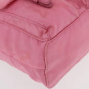 PRADA Chain Shoulder Bag Nylon Pink Silver Auth 177289A-16