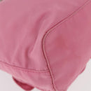 PRADA Chain Shoulder Bag Nylon Pink Silver Auth 177289A-18