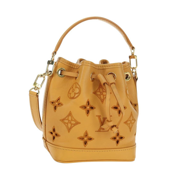 LOUIS VUITTON LV Broderie Anglaise Nanonoe Bag Yellow M82469 LV Auth 177290SM