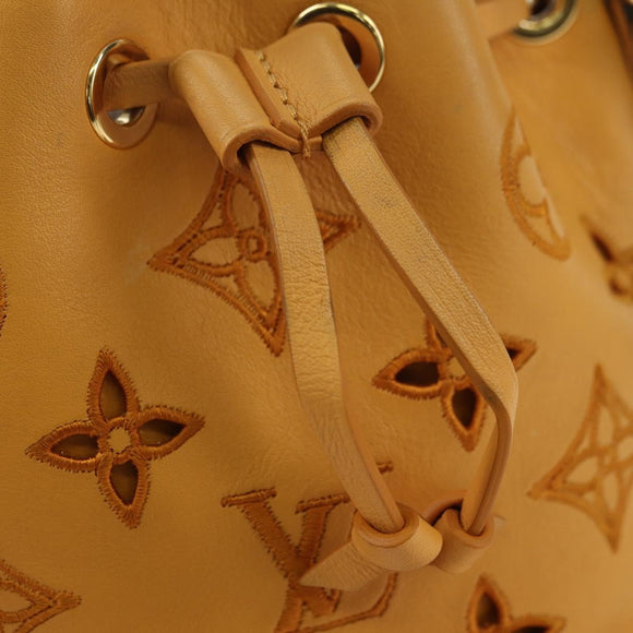 LOUIS VUITTON LV Broderie Anglaise Nanonoe Bag Yellow M82469 LV Auth 177290SM