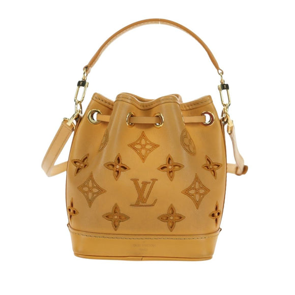 LOUIS VUITTON LV Broderie Anglaise Nanonoe Bag Yellow M82469 LV Auth 177290SM