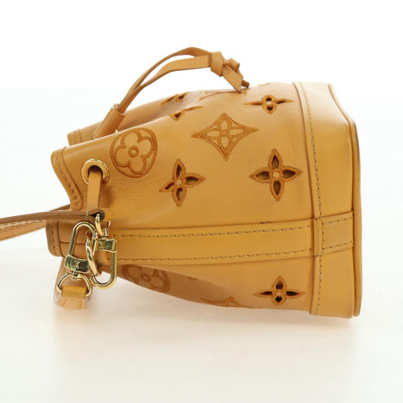 LOUIS VUITTON LV Broderie Anglaise Nanonoe Bag Yellow M82469 LV Auth 177290SM