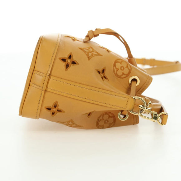 LOUIS VUITTON LV Broderie Anglaise Nanonoe Bag Yellow M82469 LV Auth 177290SM