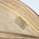CELINE Shoulder Bag Suede Gold Auth 177291A-10