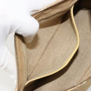 CELINE Shoulder Bag Suede Gold Auth 177291A-21