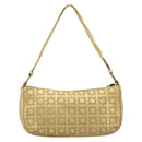 CELINE Shoulder Bag Suede Gold Auth 177291A-2