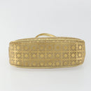 CELINE Shoulder Bag Suede Gold Auth 177291A-5