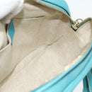 GUCCI Soho Shoulder Bag Leather Light Blue Gold 308364 Auth 177292A-17